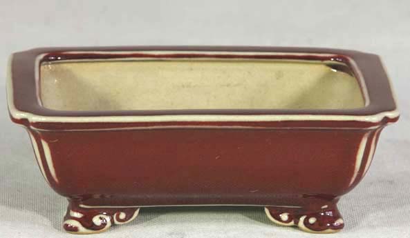 bonsai glazed pot